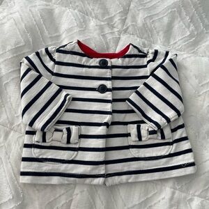 Striped Black and White Kids Jacket